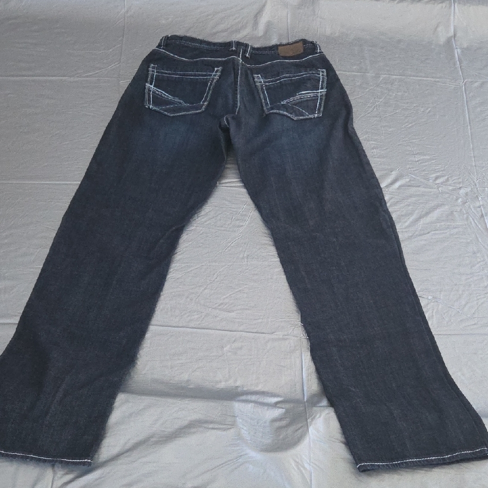 BKE Men's Dark Indigo Bootcut Jeans